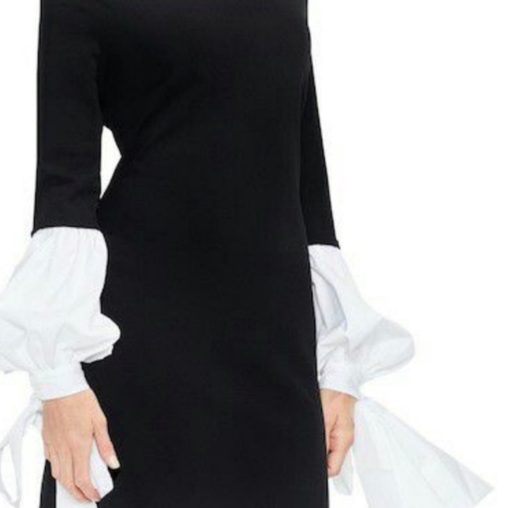 Vince Camuto Black Dress with White Sleeves